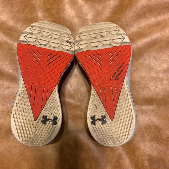 Under Armour Project Rock 2 Blood Orange Halo Grey (Women's) size 7.5 - Picture 7 of 8